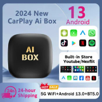 New Android 13 Smart Ai Box Android For Wireless CarPlay Android Auto Adapter For Netflix For YouTube car intelligent systems