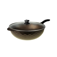 【DANRO 丹露】韓國黑金石不沾炒鍋 33.5CM(KOR-33W)