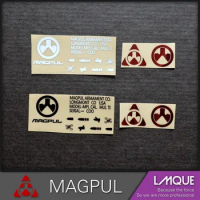 MAGPUL-Metal Sticker for DIY Decoration, G36 Jinming M4, Gel Ball Water Gun, HK416, LeHui AK74 Acces