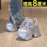 Outdoor niche racing shoes with internal height increase, women's 2025 new model, mesh breathable jo