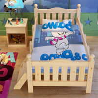 【免運】美雅閣| 兒童床男孩實木帶護欄女孩公主床嬰兒床拼接大床加寬床側邊單人床
