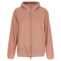 【MONCLER】春夏新款 女款 FEGEO 短版連帽風衣外套-粉色(1號USA-S、2號USA-M、3號USA-L、4號USA-XL)