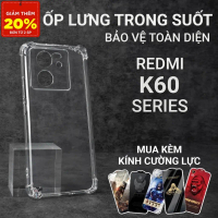 Ốp lưng cho Xiaomi Redmi K60, K60 Ultra, K60 Pro 5G trong suốt chống sốc cho điện thoại