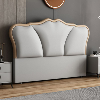 北歐床頭板軟包輕奢床頭簡約現代超薄落地式床頭板靠背單買個床頭