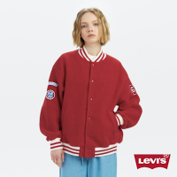 Levis Gold Tab金標系列 女款 Oversize寬鬆版棒球外套 紅