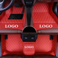 Waterproof Car Floor Mats for Mercedes Benz B Class B180 B200 B250 W245 W246 W247 Automobile Carpet Cover Rugs Liners Pads Red