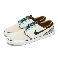 【NIKE 耐吉】滑板鞋 SB Zoom Janoski OG+ Electric 男鞋 女鞋 米白 黑 休閒鞋(FZ1234-001)