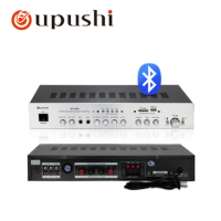 5 channel karaoke amplifier 160w bluetooth karaoke mixer amplifier professional oupushi home theatre system with usb, SD card