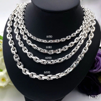 💥PROMO💥#N130 Pure Silver 990 Sauh Necklace For Men - Rantai Sauh Perak 990 Untuk Lelaki (100% Origin