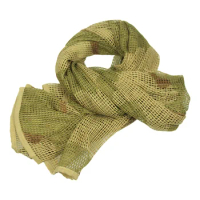 Military Camouflage Net Scarf Tactical Mesh Scarf Breathbale Sniper Face Veils Scarves For Camo Airsoft Hunting Neckerchief
