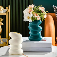 Decorative Flower Vase Pampas Vase Nordic Spiral Flower Pot Modern Desk Aesthetic Room Decor Living Room Flower Holder For Home