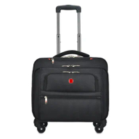 New Business Oxford Rolling Luggage Casters 18 inch Men Multifunction Carry On Wheels Suitcase Trolley Bag vs Travel Bag Trunk