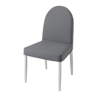 DANDERYD 餐椅, 白色/vissle 灰色