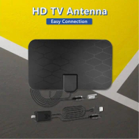 Digital Indoor HDTV Grid Antenna HD High Definition 29 DBI 4K*8K HDTV For TV Box DVB-T2 Support Bedroom Car Boat