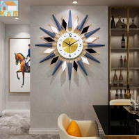 北歐鐘錶 現代簡約客廳掛鐘 創意家居裝飾時鐘 靜音藝術輕奢壁鐘掛牆鐘