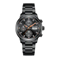Reef Tiger men sport watch,mens automatic watches 100m waterproof chronograph mechanical wristwatch sapphire mirror luxury brand