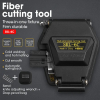 High Precision Optical Fiber Cleaver SKL6C Fiber Optic Cutter Blade Cutting Knife FTTH Fiber Optic Tools