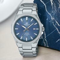 CASIO 卡西歐  EDIFICE 八角錶圈 輕薄 運動男錶 手錶 藍寶石 -EFR-S108D-2AV