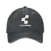 Cube Mtb Mountain Bike Unisex Baseball Caps Cycling Biker Distressed Denim Hats Cap Vintage Outdoor All Seasons Travel Headwear