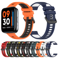 22mm 20mm Silicone Strap For Realme Watch S Pro Band For Realme Watch 3 2 Pro Bracelet Sports Replacement Breathable Accessorie