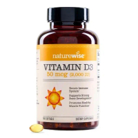 NatureWise Vitamin D3 2000 IU (50 mcg) | Mini Softgel in Organic Extra Virgin Olive Oil | Non-GMO Gl