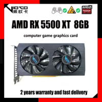 VIOCO RX5500XT 8G D6 New Brand Original Gaming Graphics Cards 128Bit GDDR6 1-HDMI 3-DP GPU RX 5500XT 8GB Graphic Video Card