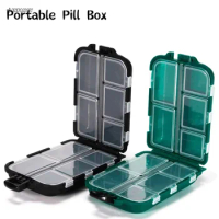 10 Grids Travel Medicine Holder Pill Box Weekly Pill Box 7 Days Foldable Tablet Storage Case Container Dispenser Organizer Tools