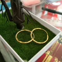 anting bulat motip besar,dewasa Pelapisan Logam