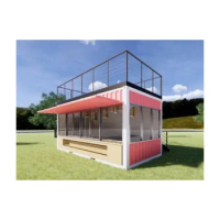 Customized Sea Container Commercial 20ft 40ft Food Bar Cafe Shipping Sea Container Coffee Shop Store with Windows for Sale