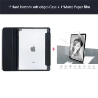 Case for iPad M1 Pro With Pen Slot 2021 Cover 2020 Air 4 10.9 Case for iPad 9.7 6th With Matte Paper Film Set case for 2019