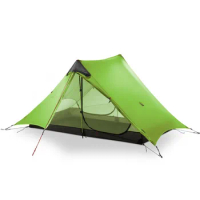 3F UL Gear Lanshan 2P Lancer 2-Person Camping Tent 3-Season 4-Season 15D Silnylon No Pole Ultralight Outdoor Hiking Double Layer