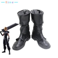 Game FF7 Final Fantasy VII Cloud Strife Cosplay Shoes Halloween Carnival Boots Cosplay Prop Custom Made