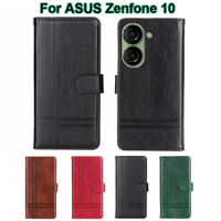 Protection Phone Cover For ASUS Zenfone 10 AI2302 Case Leather Flip Wallet Cover For Carcasas ASUS Zenfone 9 10 5.9" Hoesje Etui