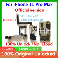 Motherboard for iPhone 11 Pro Max With Face ID Unlocked Logic Board for iPhone 11 Pro Max Original Mainboard 100% Tested Placa