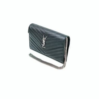 Tas YSL YVES SAINT LAURENT 22CM SHW CAVIAR BLACK WOC SHOULDER BAG 100% ORIGINAL 22X14X3CM