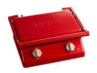 【BRUNO】(配件優惠加價購)  BOE084 RD 雙人帕尼尼厚燒機 (經典紅) 厚燒三明治機/熱壓吐司機/鬆餅