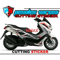 stiker cutting striping NMAX putih