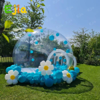 Inflatable Bubble House Clear Bubble Tent, PVC Transparent Inflatable Bubble Tent Dome with Blower for Kids Party Balloon Garden