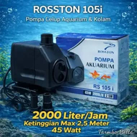 ROSSTON RS 105 - Mesin Pompa Air Celup Kolam Ikan Filter Aquarium Aquascape RS105