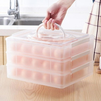 冰箱雞蛋收納盒多層家用手提裝蛋盒防震便攜裝雞蛋的塑料盒雞蛋盒 交換禮物