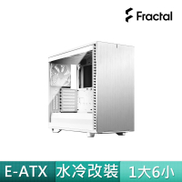 【Fractal Design】Define 7 TG 極光白 鋼化玻璃透側電腦機殼(瑞典精品/GPU-31cm/CPU-18cm)