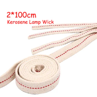 100cm Kerosene Lamp Wick Braided Cotton Wick Flat Cotton Oil Lamp Wick For Oil Lamp With Fixed Needle Durable Household Tools