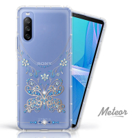 【Meteor】SONY Xperia 10 III 奧地利彩鑽空壓防摔手機殼(蝶戀鑽)