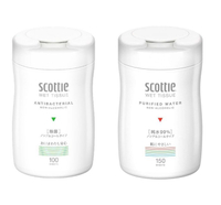 日本【日本製紙】Scottie 無酒精除菌濕紙巾(150抽/100抽)