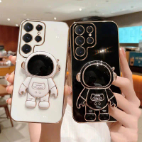 เคส For Samsung S23 Ultra/S21 ultra/ เคส S22 Ultra ขาตั้งนักบินอวกาศ เคสโทรศัพท์ดีไซน์ YHY