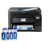 【EPSON】官方直營 搭1組T03Y原廠1黑3彩墨水★L6290 智慧高速連續供墨複合機(2年保固組)
