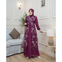Syifa Dress / Seragaman Pesta / Gamis Terbaru / Gamis Modern / Gamis Kondangan / Gamis Jumbo/ Gamis