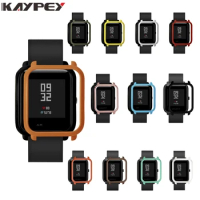 Colorful Frame PC Case Cover for Xiaomi Amazfit Bip BIT PACE Lite Youth Smart Watch Protect Shell for Xiaomi Huami Amazfit Watch