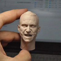 Blank 1/6 Scale Anger Joker Heath ledger Head Sculpt Unpainted Fit 12" Figure