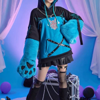 Anime Game Genshin Impact Xiao Winter Cute Dress Animal Claw Furry Hoodies Cosplay Costume Halloween Women Free Shipping 2022New